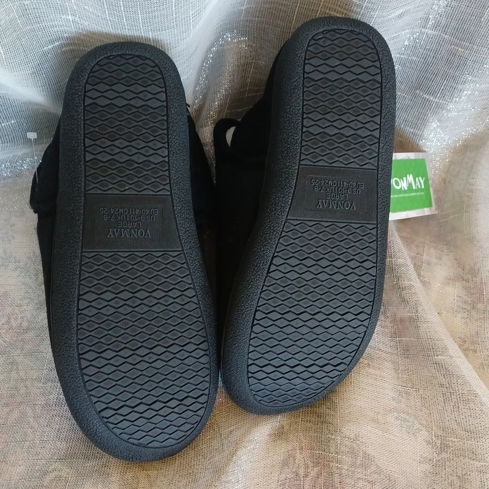 Vonmay Men's Memory Foam House Slippers - Sz 9-10.
